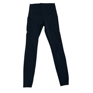 lululemon Speed Up Tight Full On Luxtreme 27" Black Leggings Waist 12" Yoga Pant